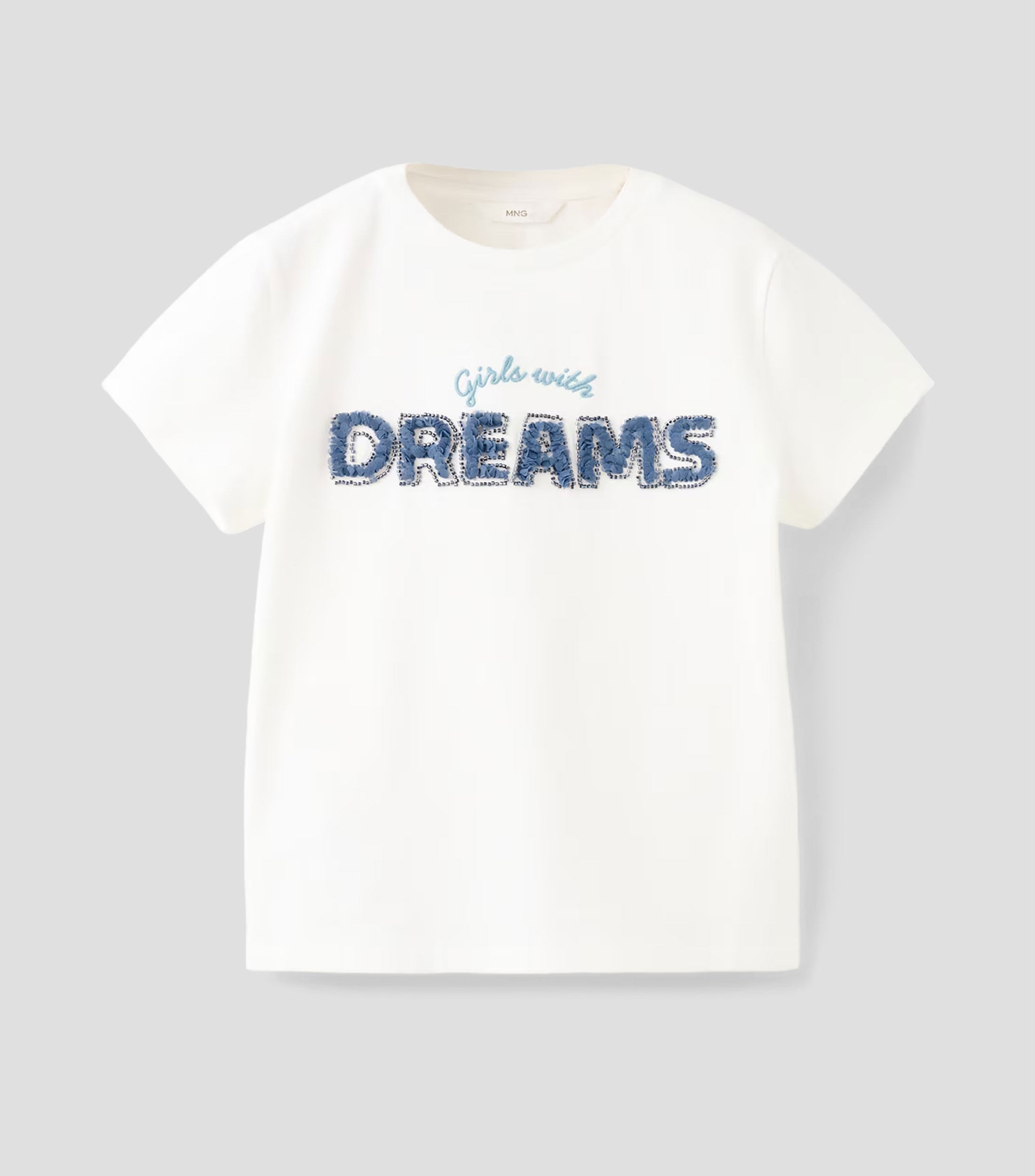 Playera cuello redondo manga corta fantasía Niña